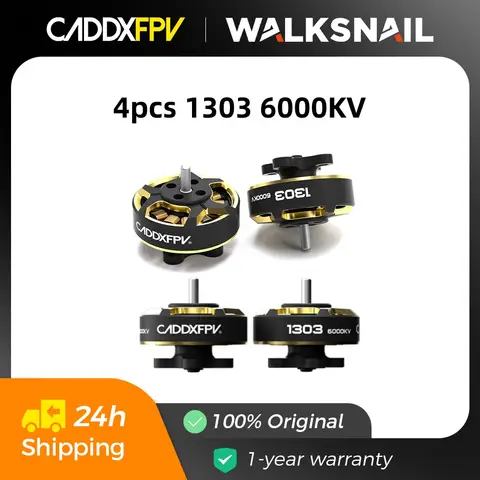 4PCS Caddx 1303 6000KV Brushless Motors For Racing Drone Gofilm 20 For CADDXFPV Gofilm 20 2inch FPV Drones DIY Parts