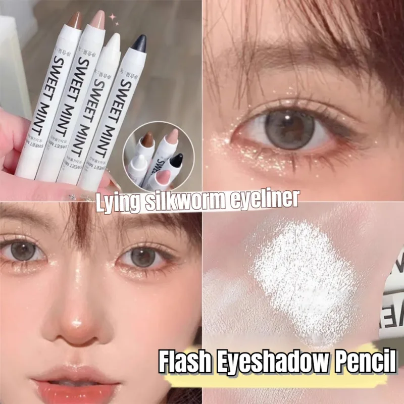 High-gloss Pen Eyeliner Pencil Lying Silkworm Highlighter Pen Eyes Corner Brightening Pearl Glitter Eyeshadow Stick Waterproof