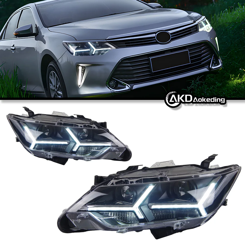 Car Lights for Toyota Camry Classic LED Headlight 2006-2014 Camry LED DRL Hid Head Lamp Angel Eye Bi Xenon Accessories