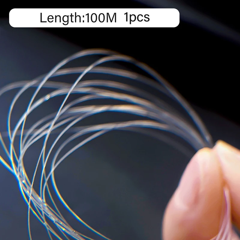 100 m stile sognante decorazione fata seta nail art farfalla di cristallo linea trasparente accessori per unghie decorazione glitter per unghie