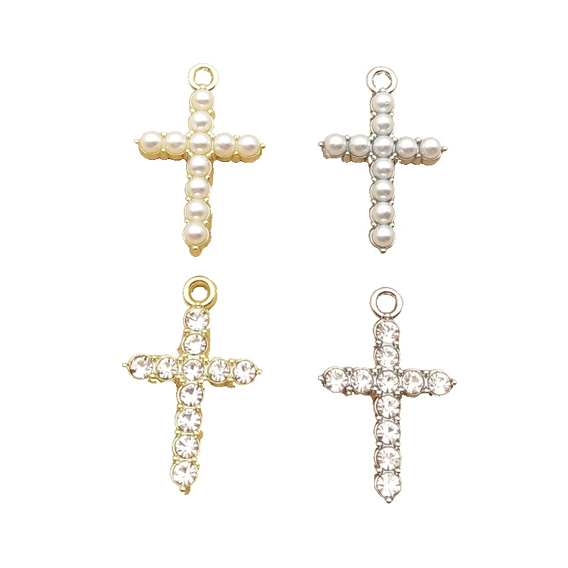 10pcs Cross Charm for Jewelry Making Supplies Earring Pendant Bracelet Necklace Accessories