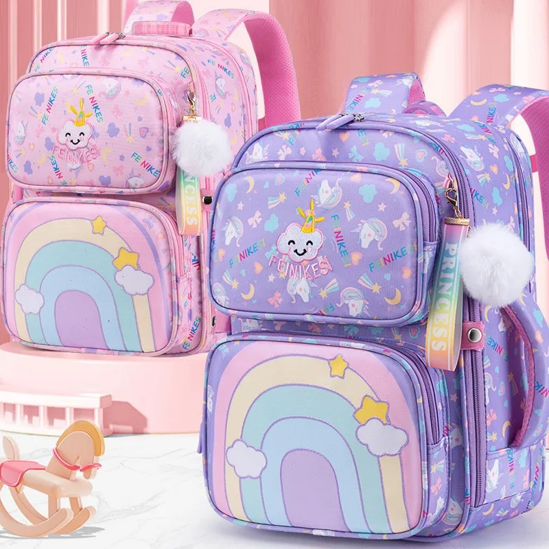 

waterproof Children School Bag for Girls Primary princess school backpack Orthopedic Backpacks schoolbag kids Mochila Infantil