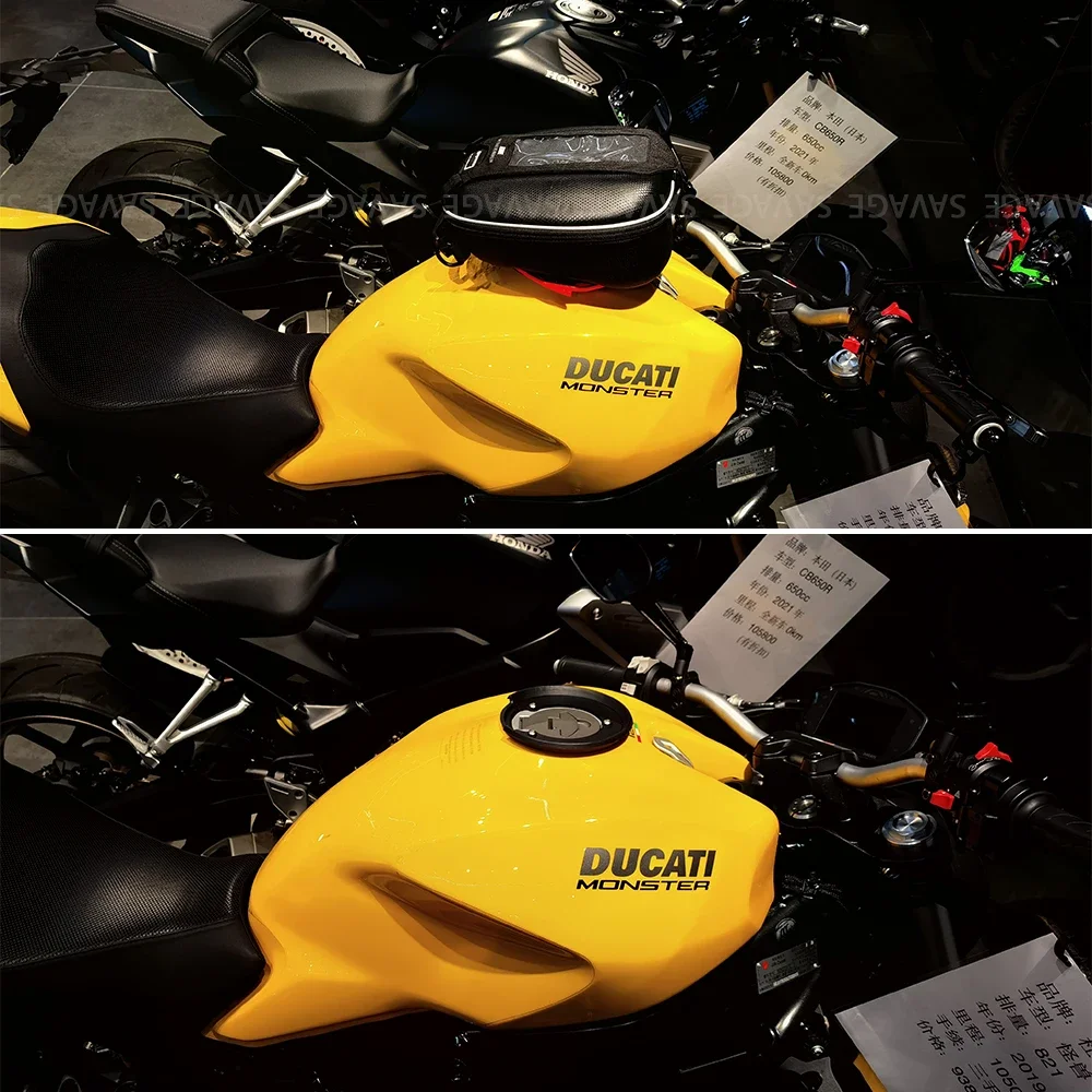Motorcycle Fuel Tank Bag For DUCATI MONSTER 937 950 821 797 1200 S R Plus 2024 Tanklock Multi-function Bags Luggage Storage