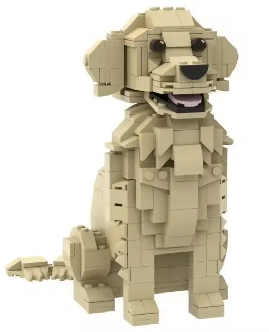 Creative Trend Toy: Heart Corgi Building Blocks, Compatible Bricks, Educational Toy, Birthday Gift