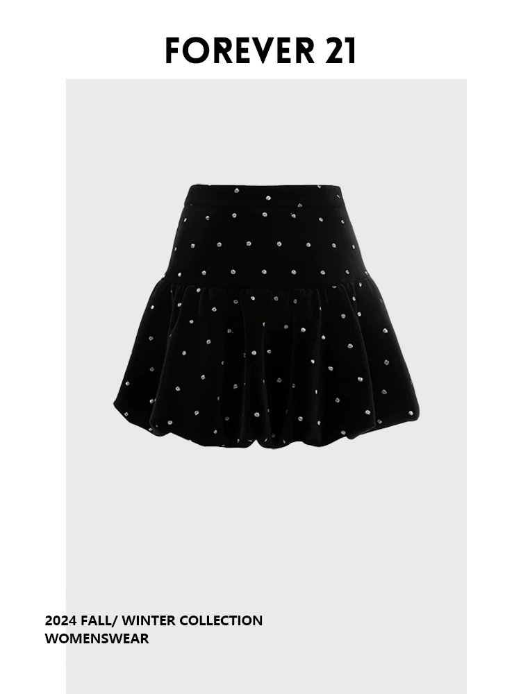 

Новая высококачественная юбка Forever 2 Design Sensation Agel Sweet из вельвета в горошек для женщин, осенне-зимняя, с цветочным узором «Цветок»