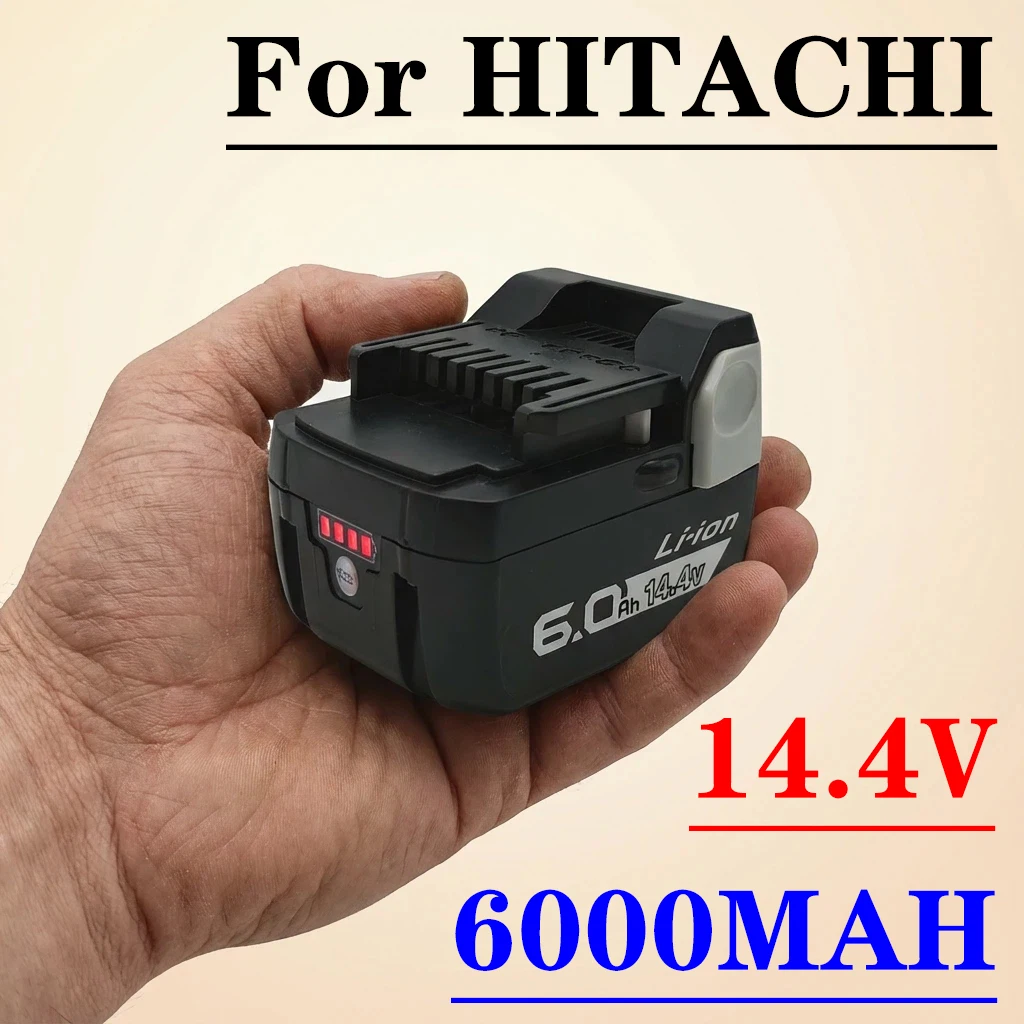 

14.4v Battery For HITACHI BSL1415 BSL1430 CD14DSL DH14DSL DS14DSL 329901 Cordless Drill Rechargeble Power Tool 6.0Ah Battery