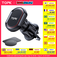 TOPK Magnetic Car Phone Holder,Upgraded N52 Super Strong Magnetic Cell Phone Mount for Car Air Vent Compatible with All Phones