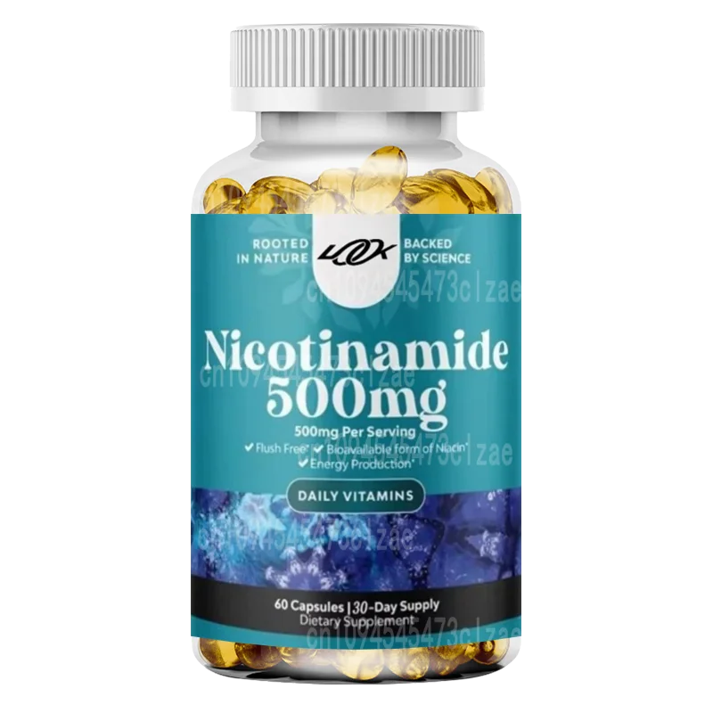 

Витамин B3 Ниацинамид 500 мг вегетарианские капсулы — повышение иммунной системы, поддержка миточудинрии и ускорение клеток