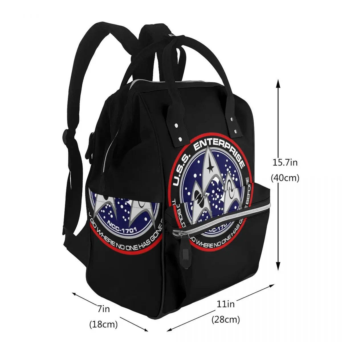 Star Treks Science Fiction TV Series Student Backpack School Bag Hiking Travel Daypack for Men Women Bookbag Shoulder Bags
