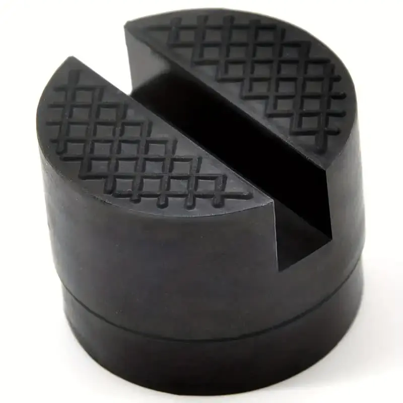 Boost Your Car\'s Safety With This 1pc Black Jack Support Rubber Pad!