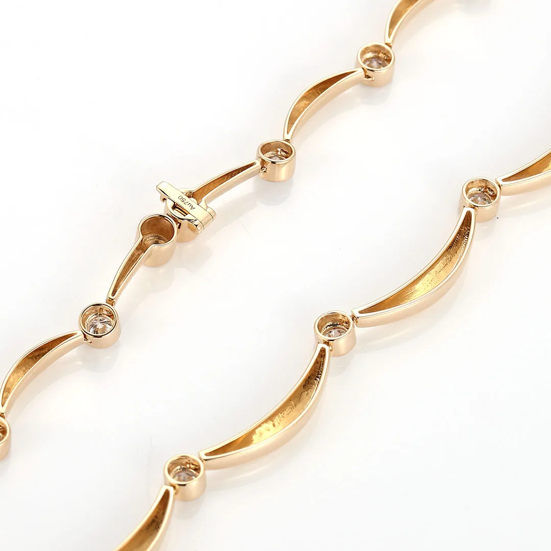 Provence Splicing Necklace 14KGold lab diamond Everyday Necklace Women Girl Trendy Minimalist Elegant Wedding Bride Custom