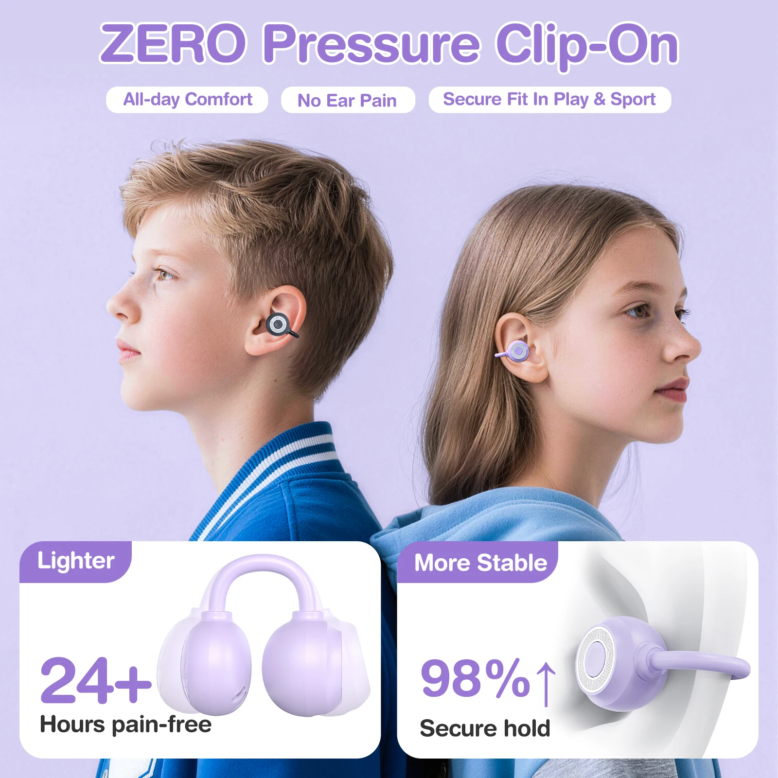 OWS Ear Clip Wireless Earphone - Kids Outdoor Videos recension och pris