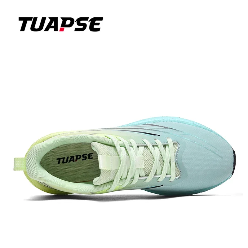 TUAPSE Men's Running Shoes Microfiber Leather Daily Training All-Match Men Carbon Plate Resistant Sports Shoes Size 39-48