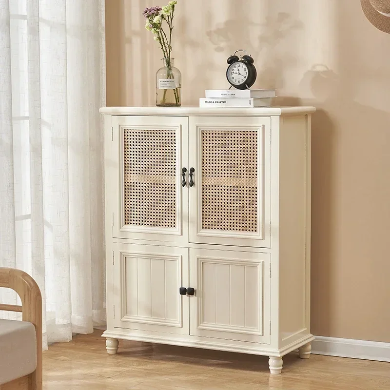 

Organizer Shelf Shoe Rack Drawer Storage Simple Rattan Shoe Cabinet Display Open Kitchen Muebles Para El Hogar Furniture