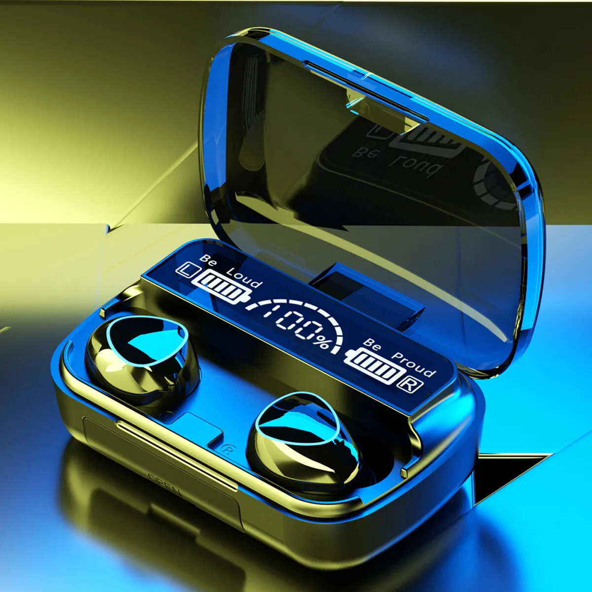 

TWS Bluetooth Earbuds Waterproof Bluetooth 5.1 Headset Noise Cancelling Wireless