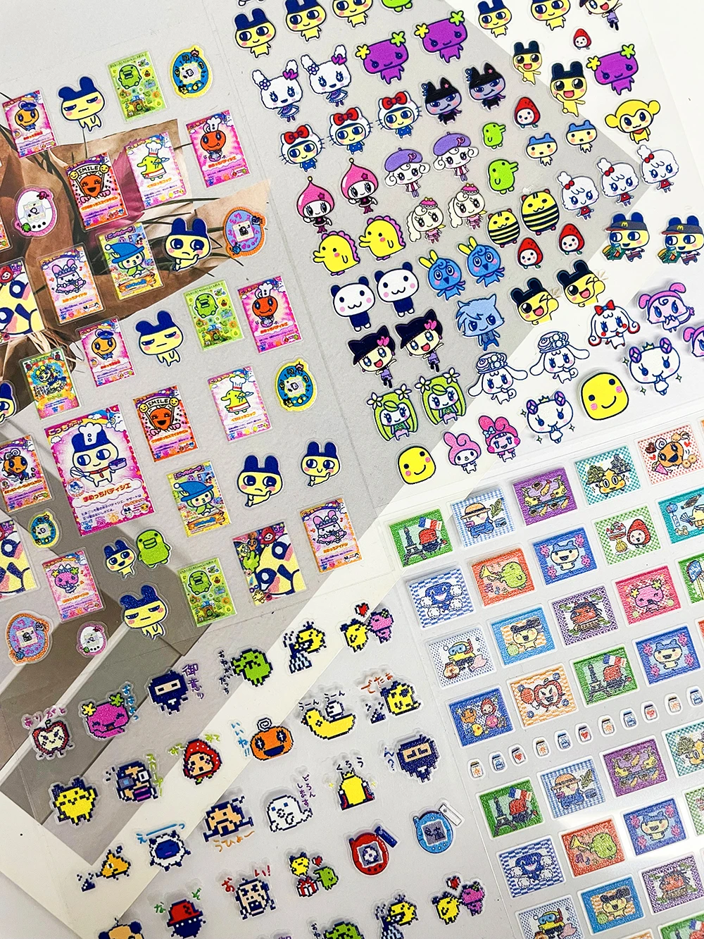 

Cute Pixel Style Japanese Anime Pet Nail Sticker Diy Scrapbooking Journal Decor Stickers Y2K Journal Planner Pvc Nail Sticker