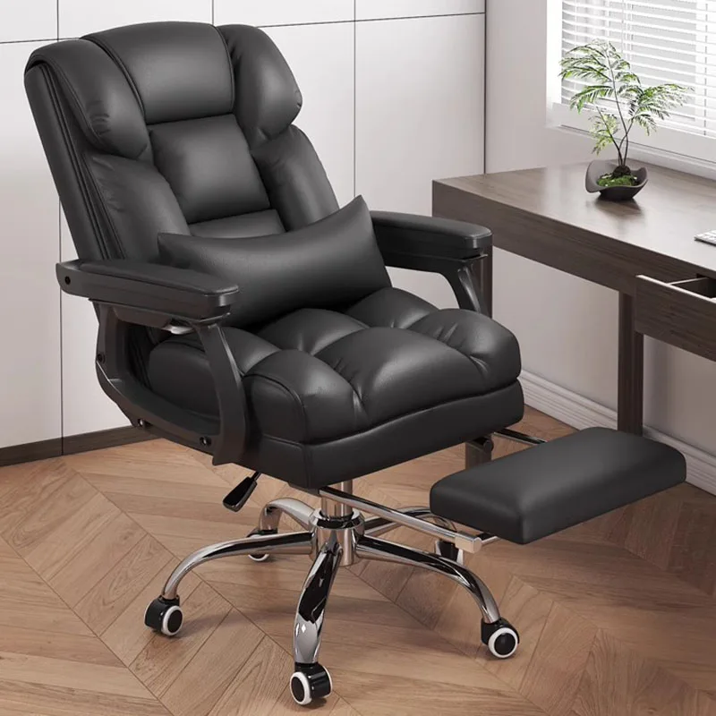 

Black Ergonomic Back Office Chair Relax Pillow Fancy Luxury Nordic Office Chair Chaise Designer Cadeiras De Escritorio Furniture