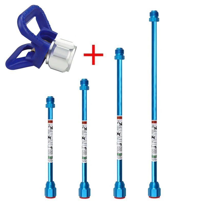 Airless Pintura Pulverizador Gun Extensão Rod Dica Pólo de Extensão se Encaixa para Gro Titan Wagner Hot Sale 30cm 50cm