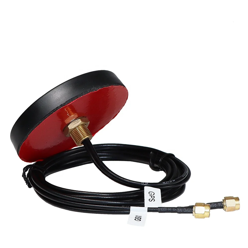 Waterproof GPS+GSM Combo Outdoor 2-in-1 Screw Mount Antenna with Adhesive Omnidirectional Communication Antennas