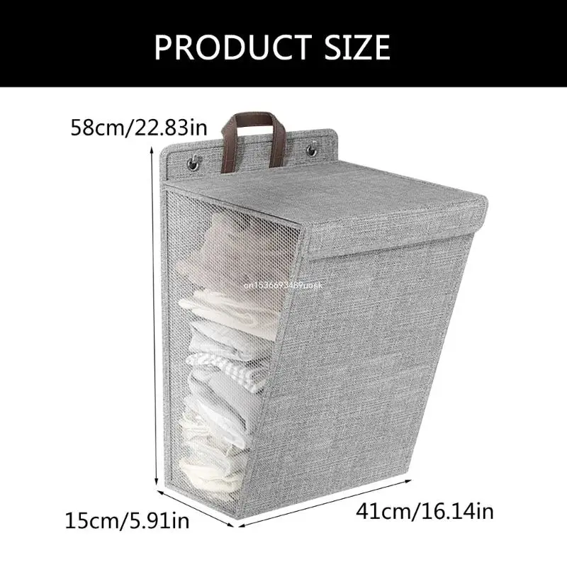 Multipurpose Laundry Basket Practical Dirty Clothes Storage Hamper Hanging Clothing Container Home Organization Tool
