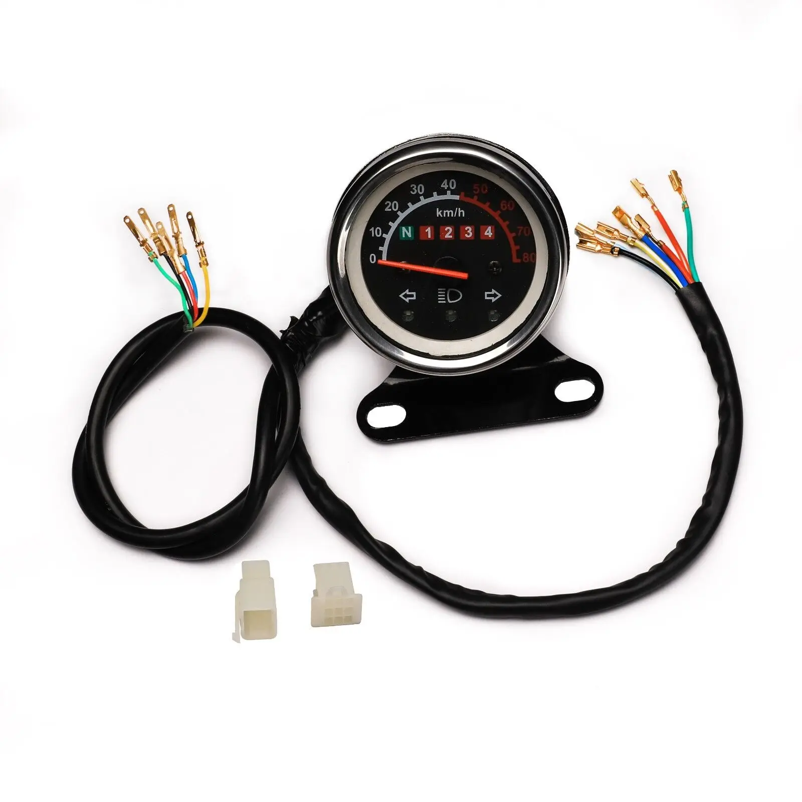 12v Speedometer Odometer KMH Gauge Turn Signal light f ATV QUAD Scooter Go Kart