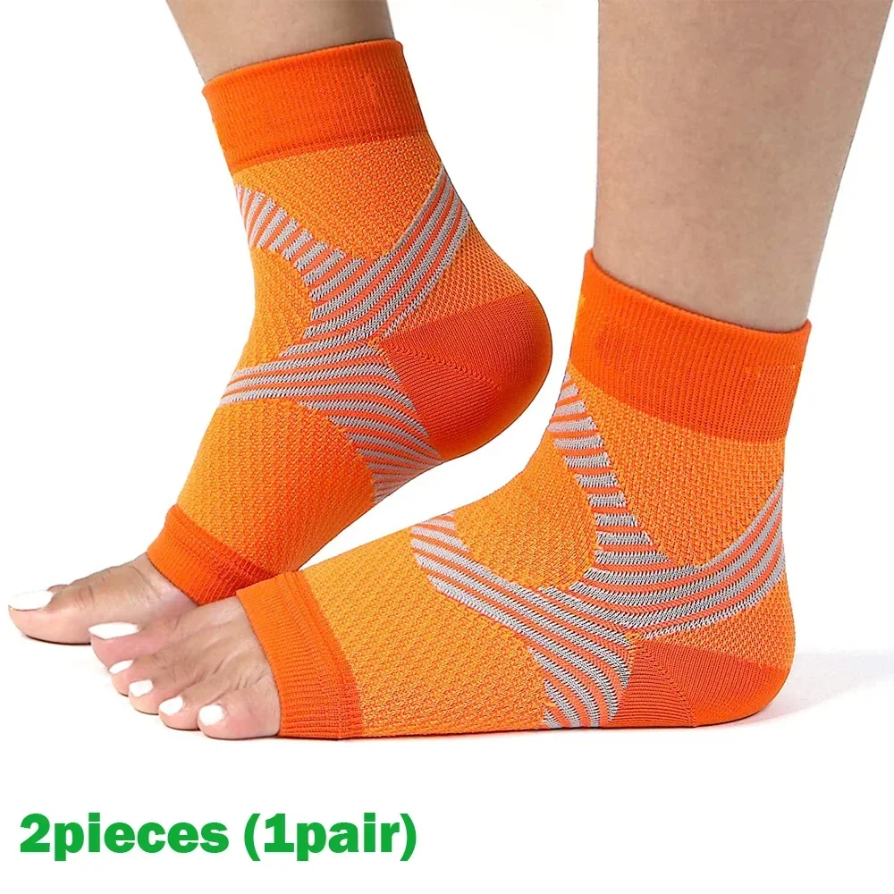 1 Paar Plantarfasziitis-Schiene, Nachtkompressionssocke, Fersenstützen für Fersenschmerzen, Plantarfasziitis-Stütze, Fußstützen