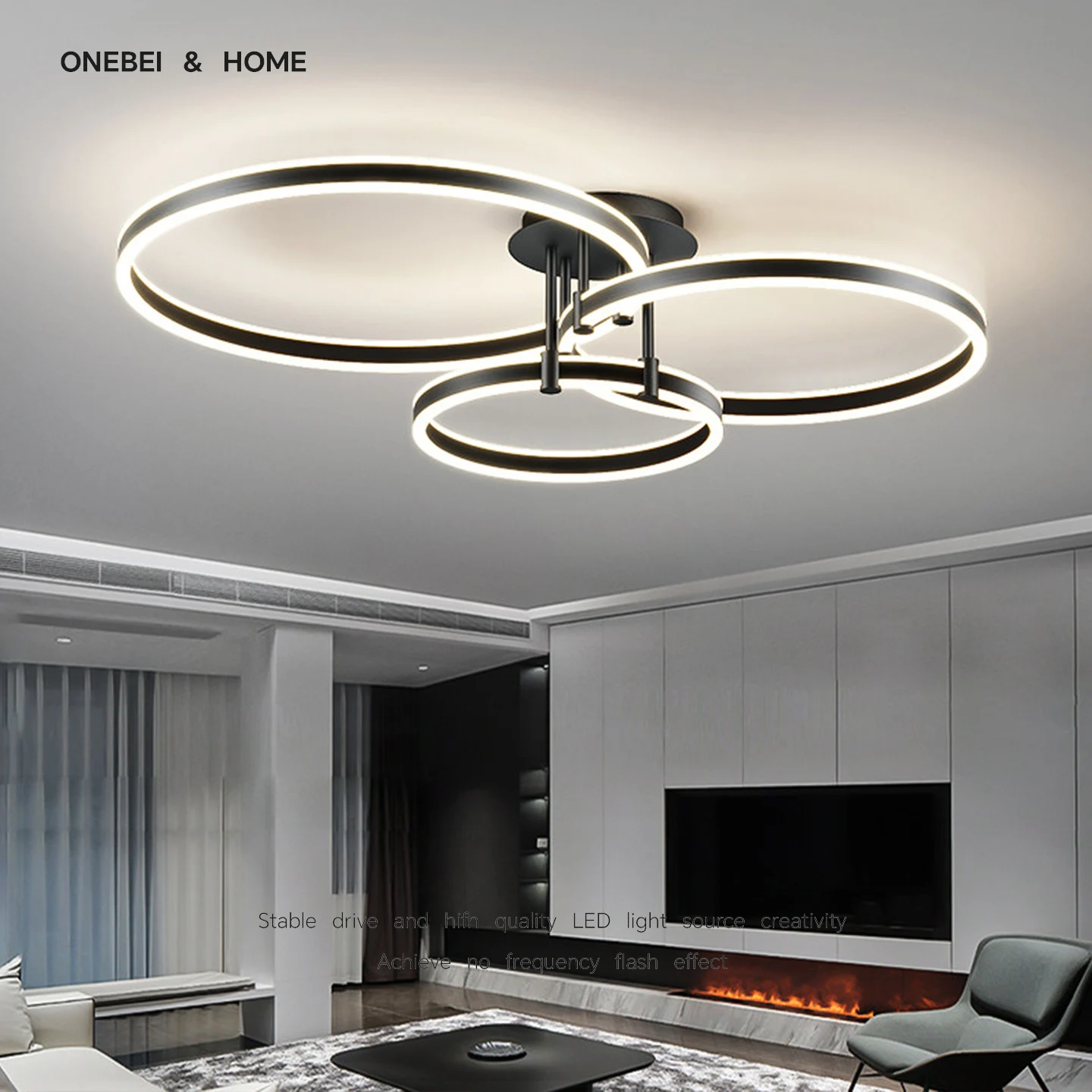 

Minimalist Modern LED Ceiling Light Suitable For Living Room Bedroom Dining Room Kitchen With Adjustable Dimmable Lighting Lamp