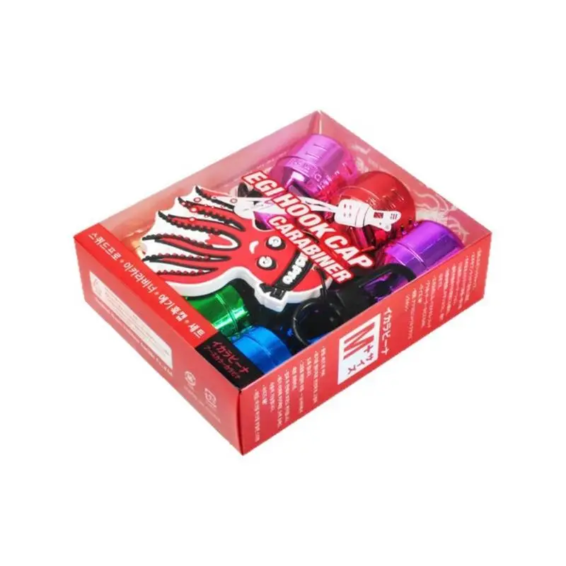 

R6FE Fishing Hook Cover with Carabiner Fishing Lure Protective Cap Hook Bonnets