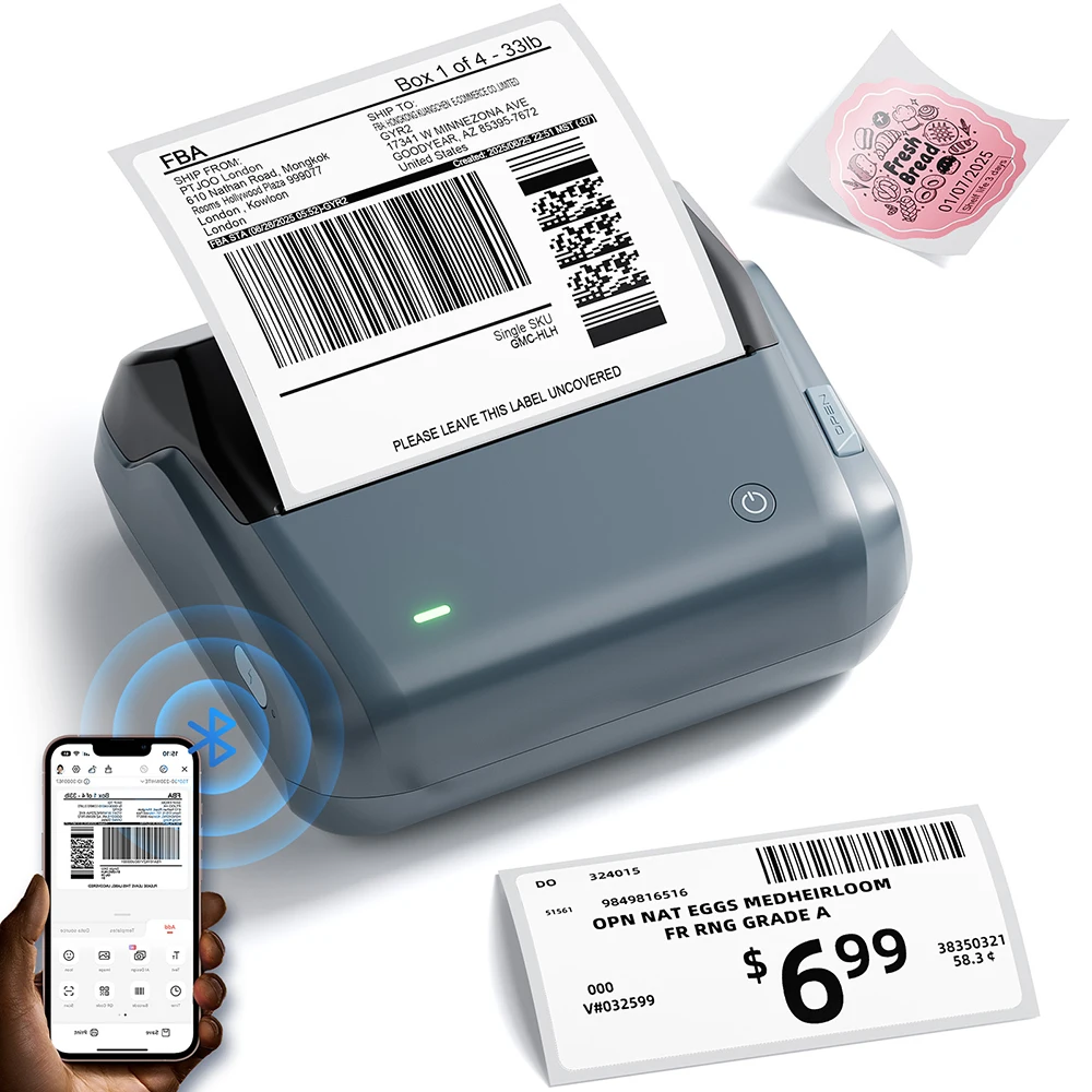Niimbot B4 Thermische Labelprinter Groot Formaat 20-110mm Printbreedte Label Sticker Machine Verzendlabel Zakelijk Kantoorgebruik - afbeelding 2