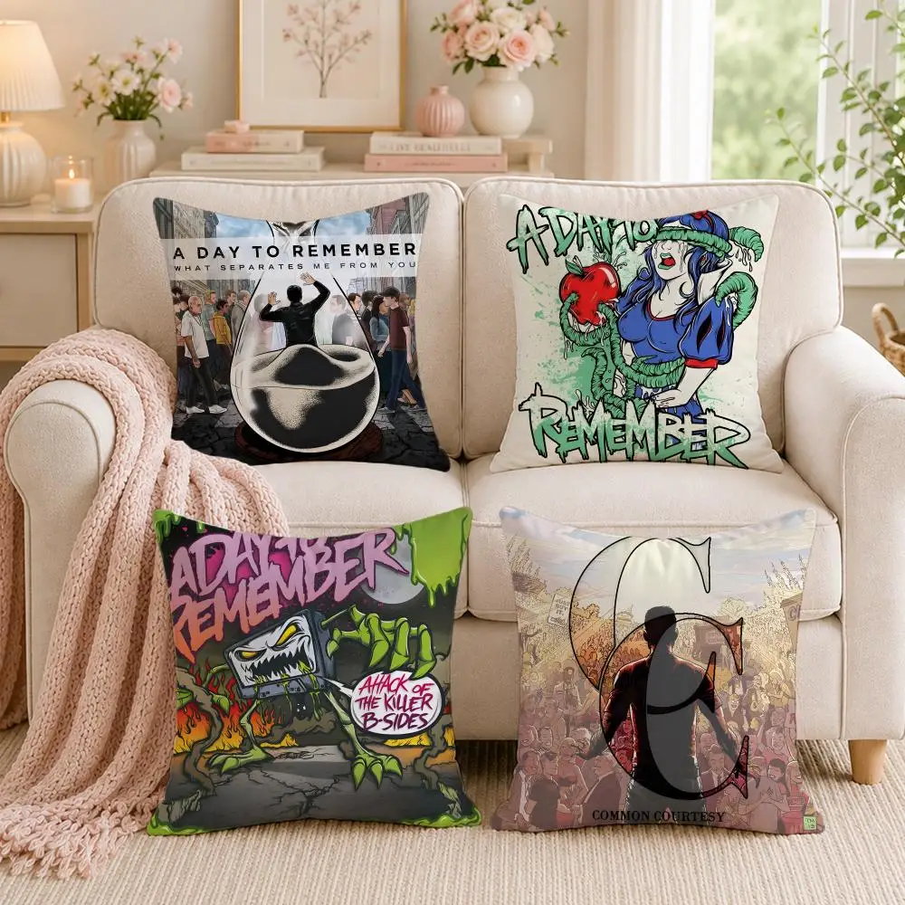 Rock Band A-A Day to RememberS Cushion Cover Double-Sided Printed Pillow Cover Hypoallergenic Dust-Mite Proof