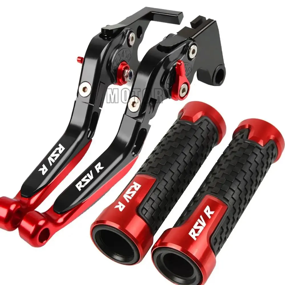

Motorcycle Accessories For APRILIA RSVR RSV R 2004-2008 2007 2006 2005 Extendable Brake Clutch Lever Handlebar Handle Grips Ends