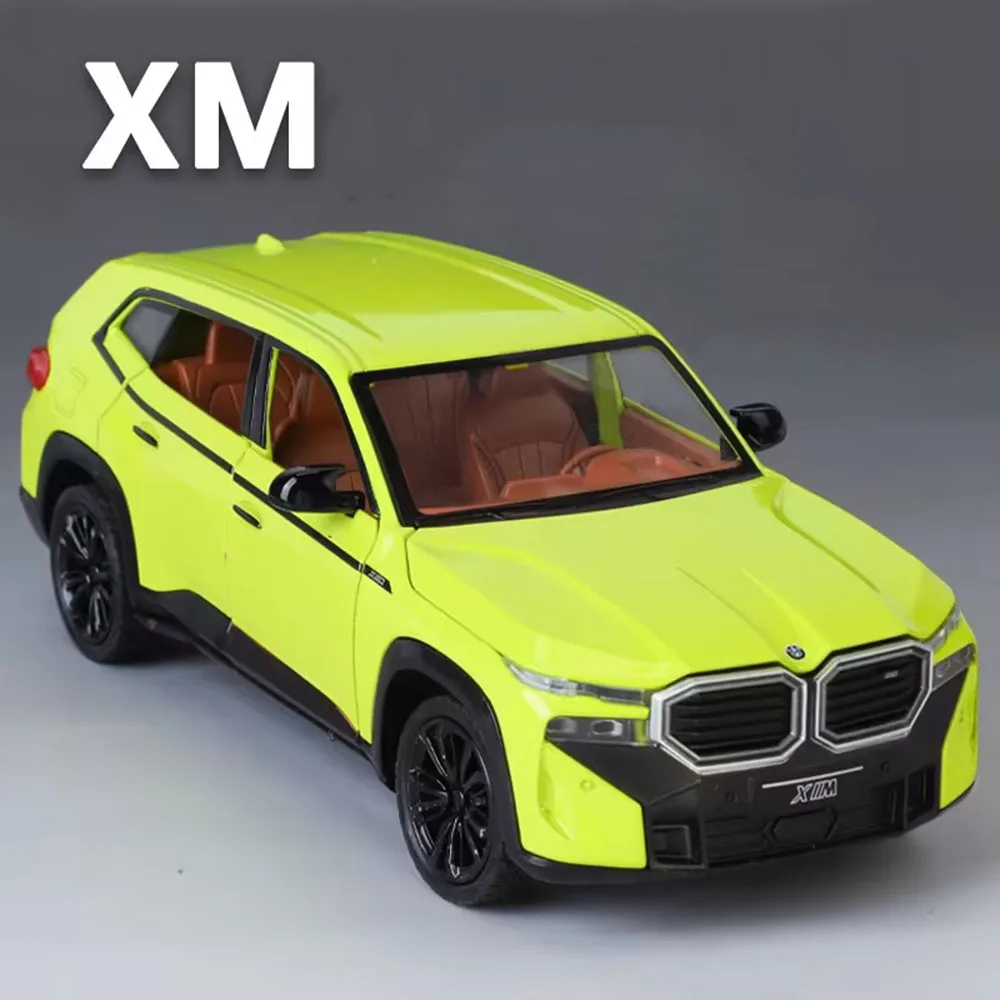 

1:24 Alloy Diecast XM X5 Cars Toy Model Light Sound Doors Opened Miniature Car Wheel Shock Absorption Vehicle Toddler Kids Gifts