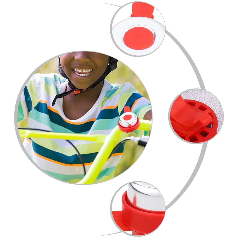 2Pcs Convenient Skateboard Bell Antiaging Properties Clear Tone Safe Riding Boys Girls Bicycle Accessories Bike Bell