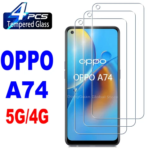 Tempered Glass Screen Protector for OPPO A74 5G - HD Clear Anti-Glare…