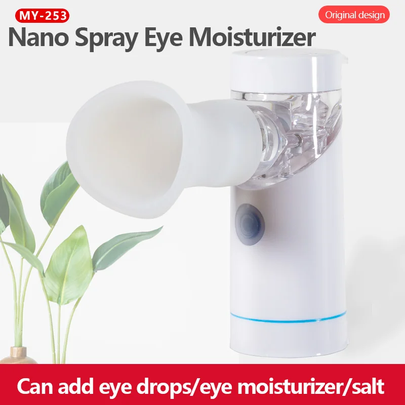 Nano Mist Eye Moisturizer voor verlichting van droge ogen en schoonheidshydratatie, draagbaar oogzorgapparaat met reisvriendelijke vernevelingsmassa