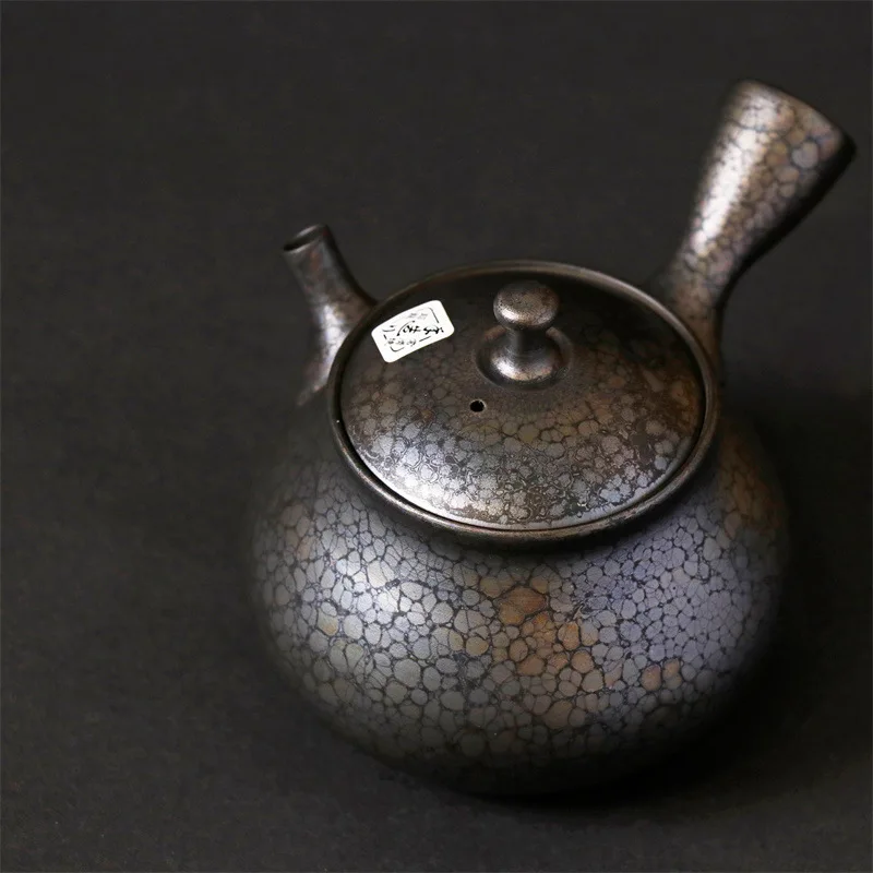 Japan Imported Changsha Burning Side Handle Teapot Zhaolong Handmade Tianmu Left Hand Urgent Pot Teaware Single Pot