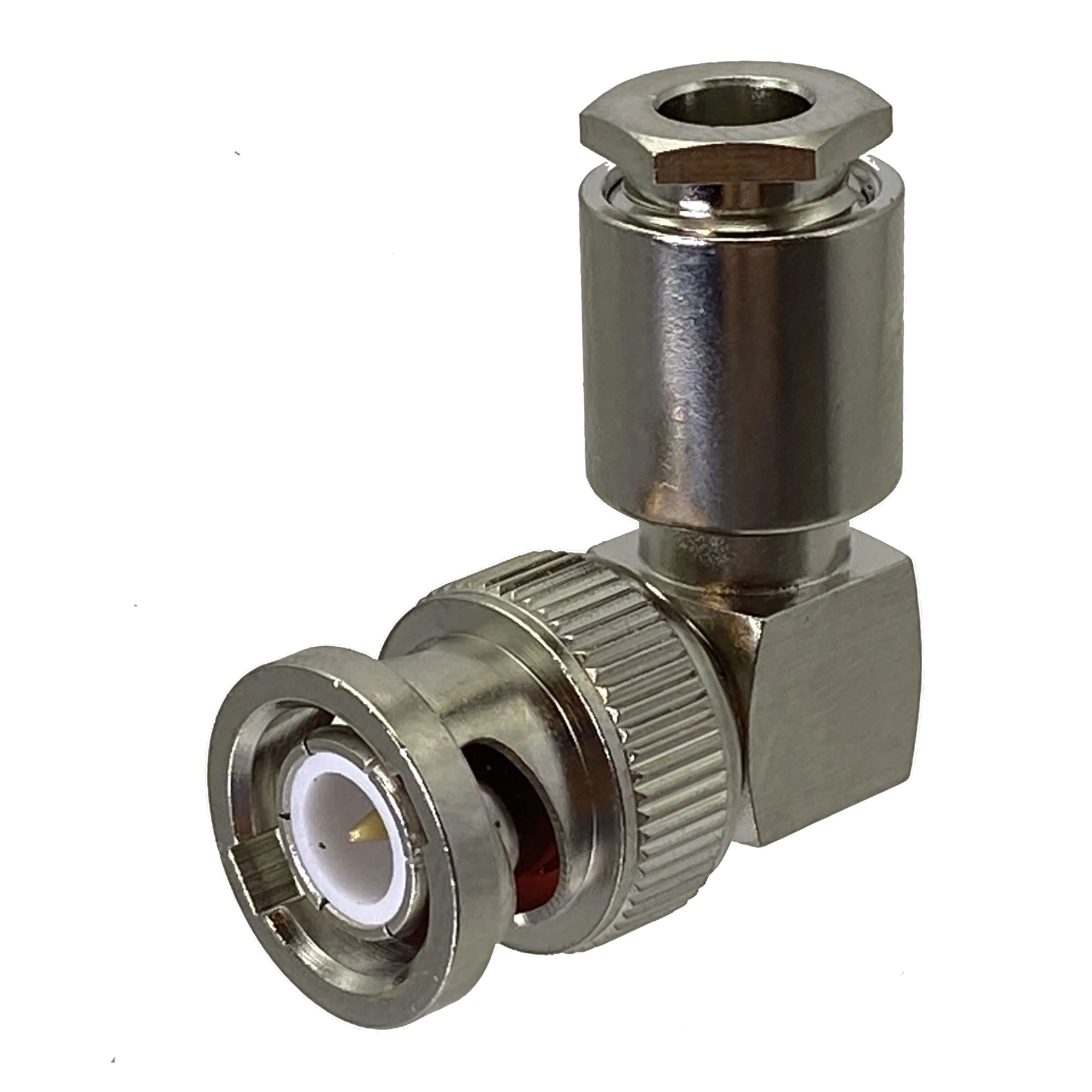 BNC male plug right angle clamp RG142 LMR195 RG58 RG400 Cable RF Coaxial connector Wire Terminals