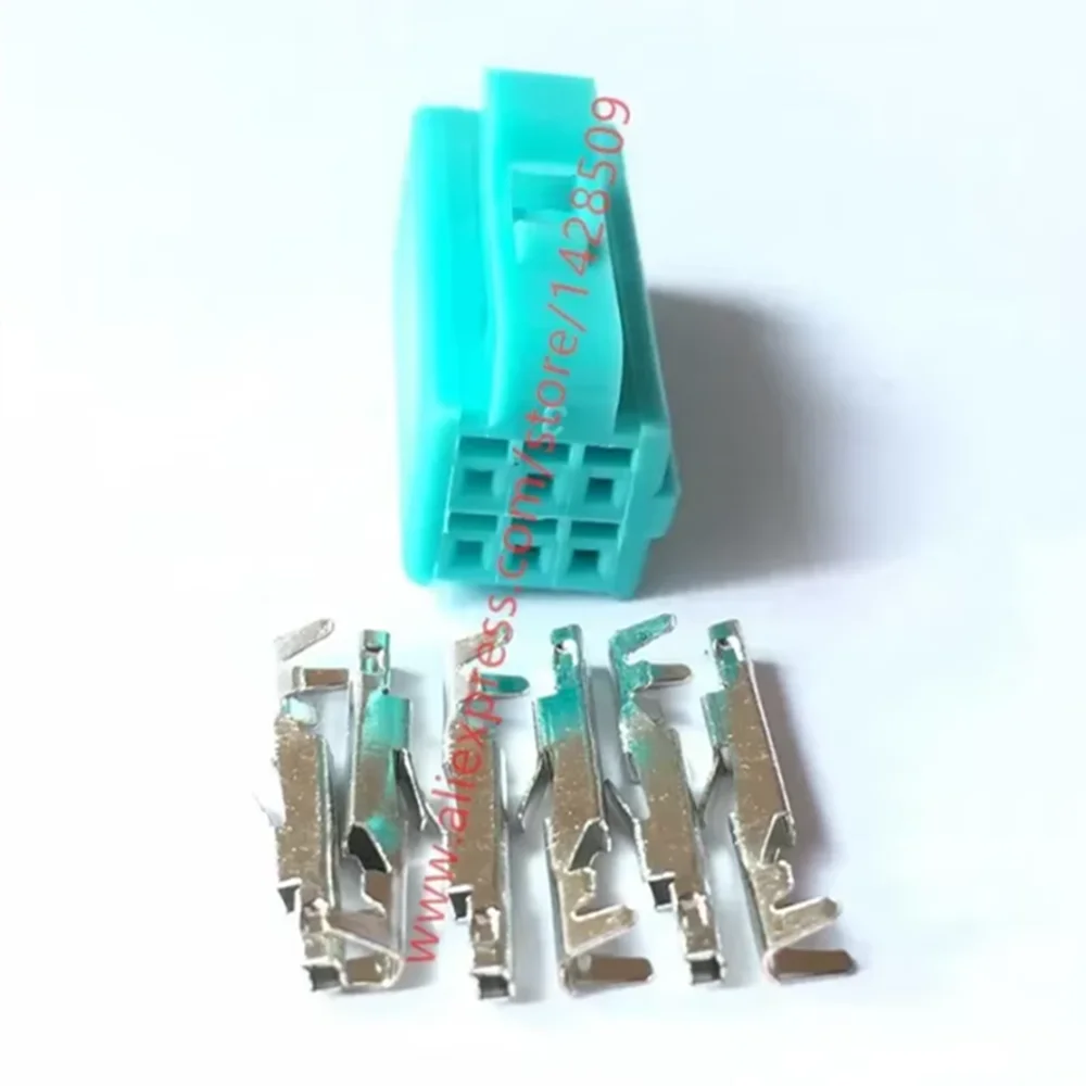 1 Set 6 Pin Wire Connector With Terminals Pins Electronic Socket Plug Female