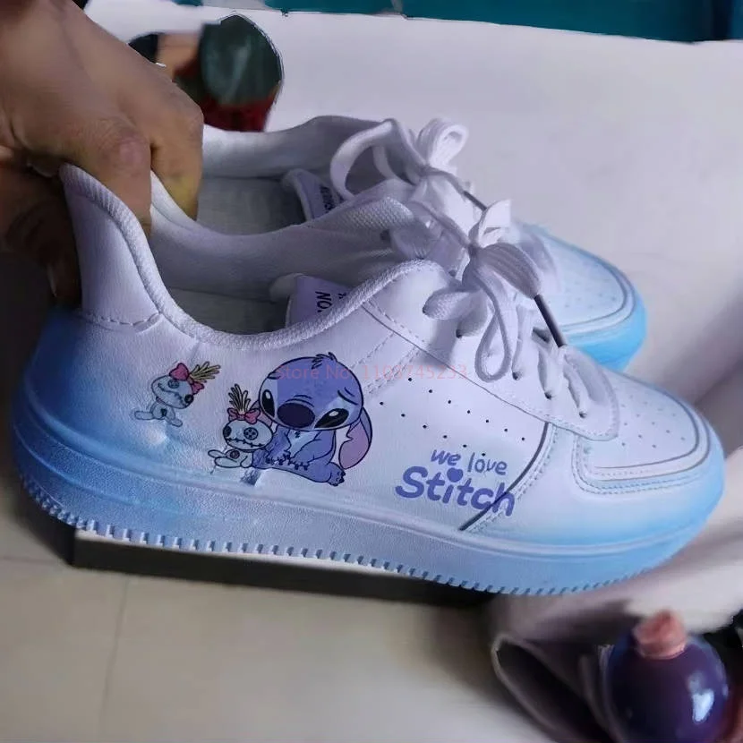 Кроссовки Hot Stitch Disney Anime Xangel, летние дышащие универсальные туфли для пар с героями мультфильмов, милая студенческая обувь для отдыха, подарок