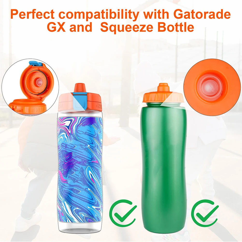 Dispensing Valves for Gatorade Gx Water 32oz Bottle Replacement Accessories for Squeeze Bottle Silicone Valve Plastic Insert