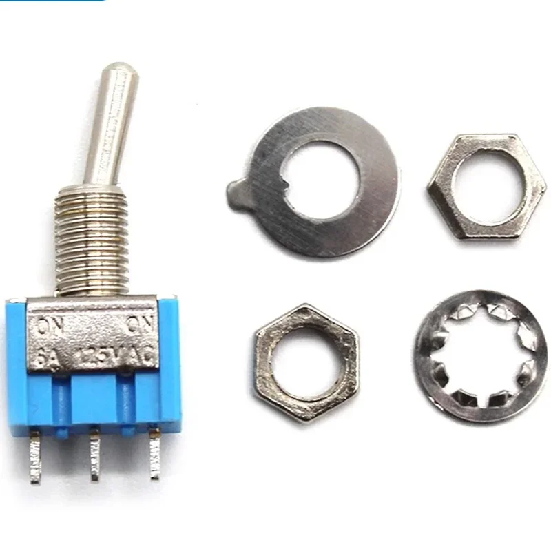 10PCS Toggle Switches Mini 3Pin 6Pin ON-ON/ON-OFF-ON ower Button Switch Car MTS-102 MTS-103 MTS-202 MTS-203