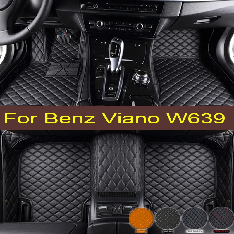 

Car Floor Mats For Mercedes Benz Viano W639 2006 2007 2008 2009 2010 Custom Auto Foot Pads Carpet Cover Interior trunk mat