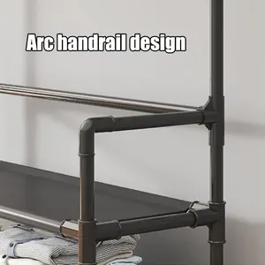 Multifunctional Integrated Storage Rack, Five Layer Shoe Room, Simple Shoe Room, Clothing and Hairy, Household 7 Main sales shoe rack - №8