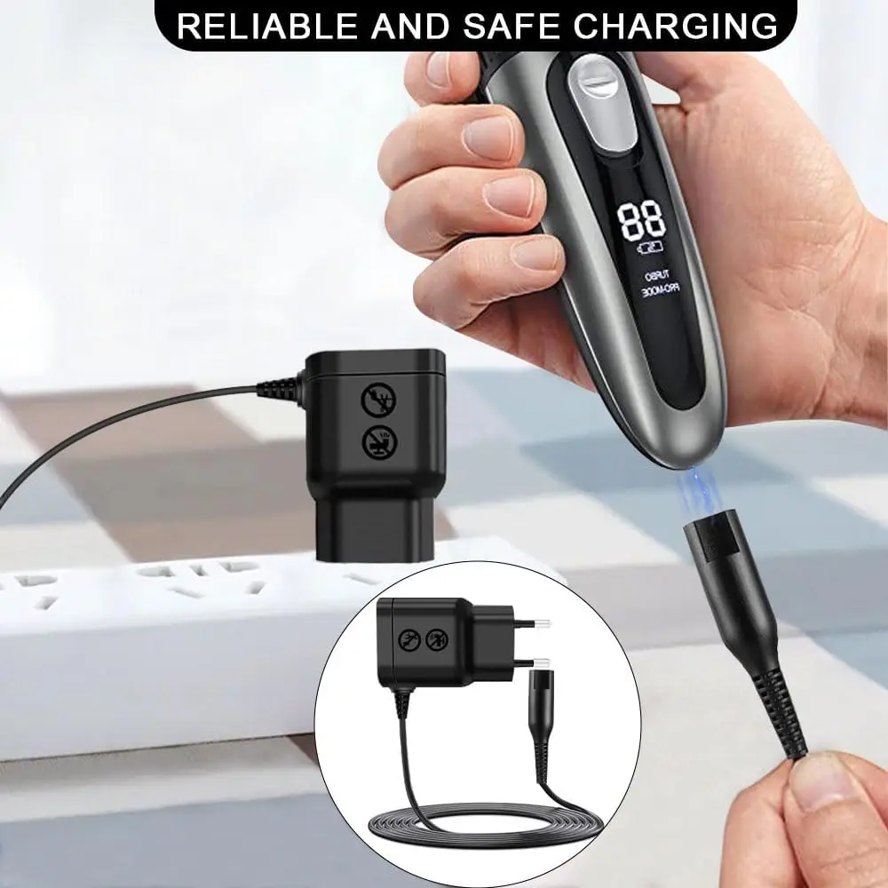 Caricabatterie LISI 4,3 V compatibile con Philips Norelco OneBlade QP2520 QP2620 QP2515 QP2510 MG3730 MG3720 MG3710 Rasoio elettrico