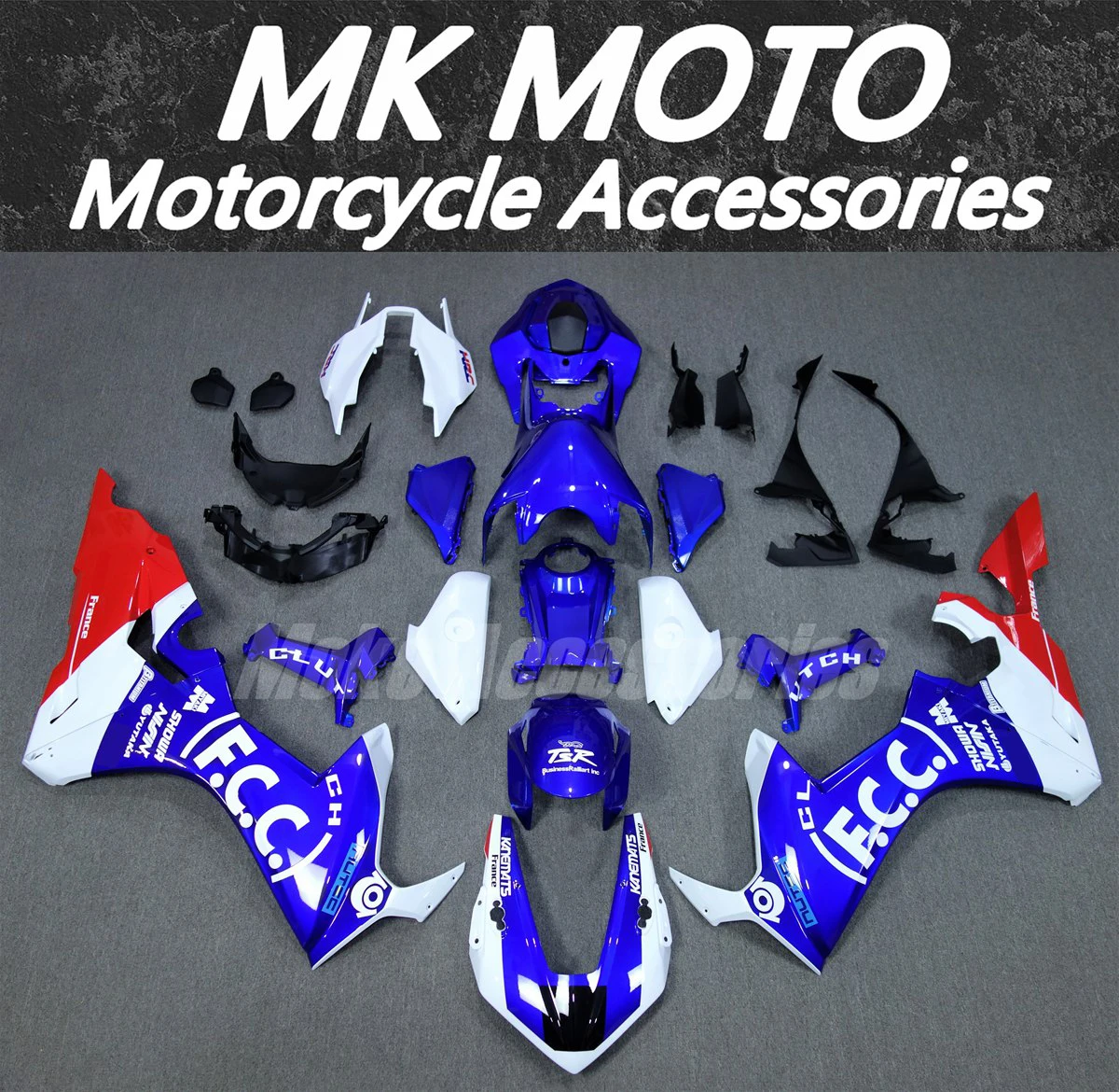 Motorcycle Fairings Kit Fit For Cbr1000rr 2017 2018 2019 Bodywork Set High Quality ABS Injection new White Blue FCC