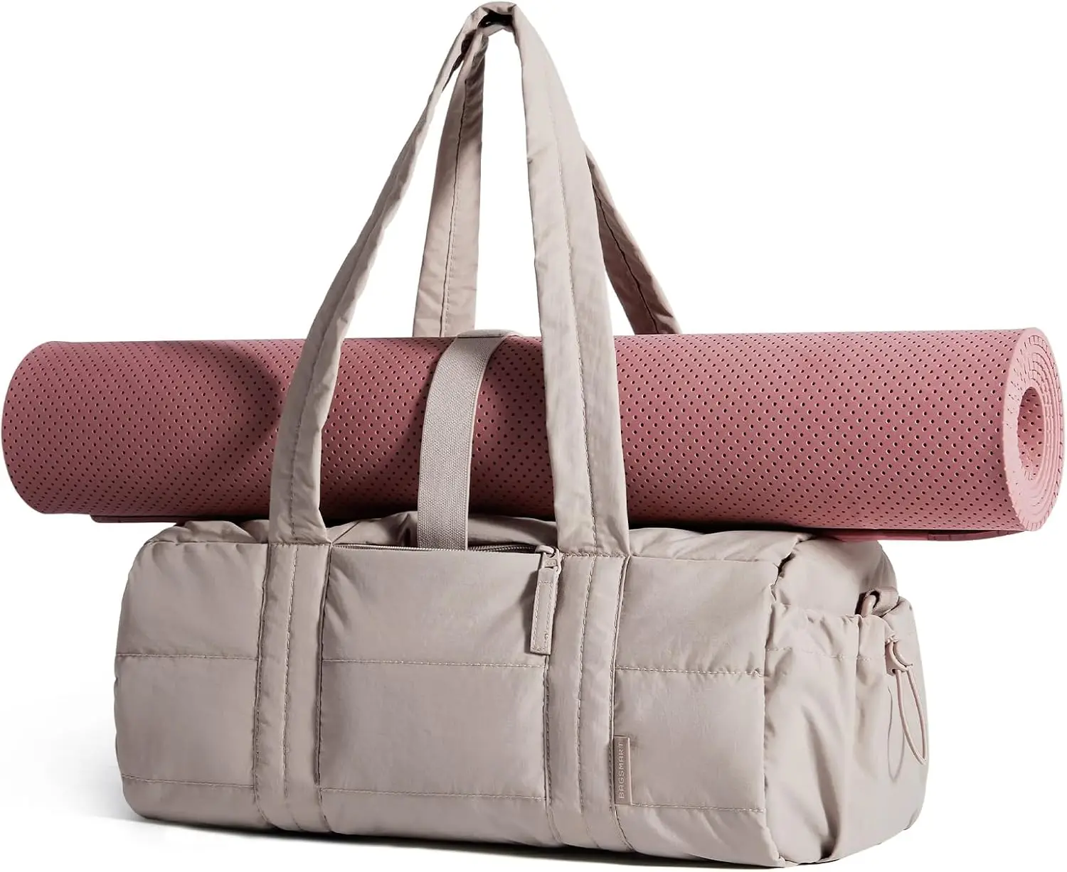 

Women's Crossbody Gym Bag, 5L Dance & 15L Yoga Mat Bag with Detachable Strap and Wet/Dry Pocket, Medium/Sand Brown