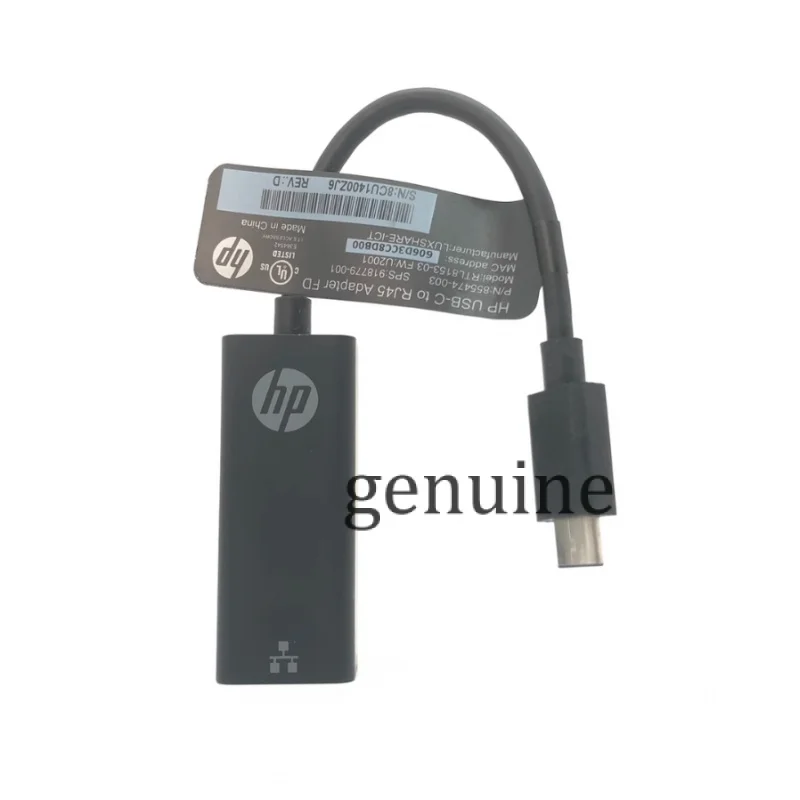 NEW Original For HP USB-C Type-C To RJ45 Adapter FD Network Cable P/N:855474-003 918779-001 100% Tested Fast Ship