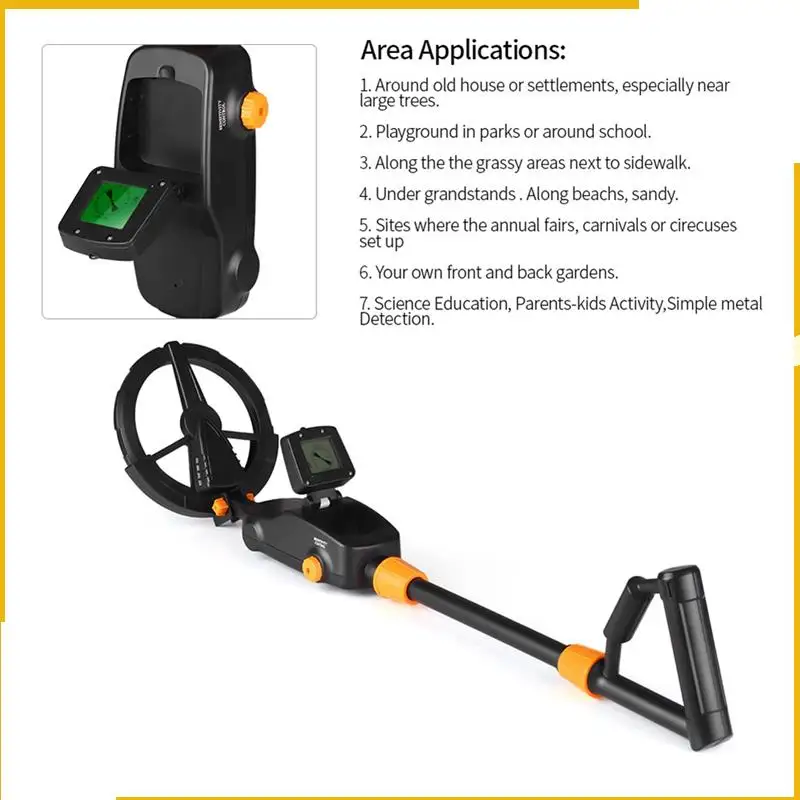 A93P MD1008A Metal Gold Detector Pinpointer Handheld Silver Jewelry Treasure Underground Metal Detector Tracker Seeker Finder