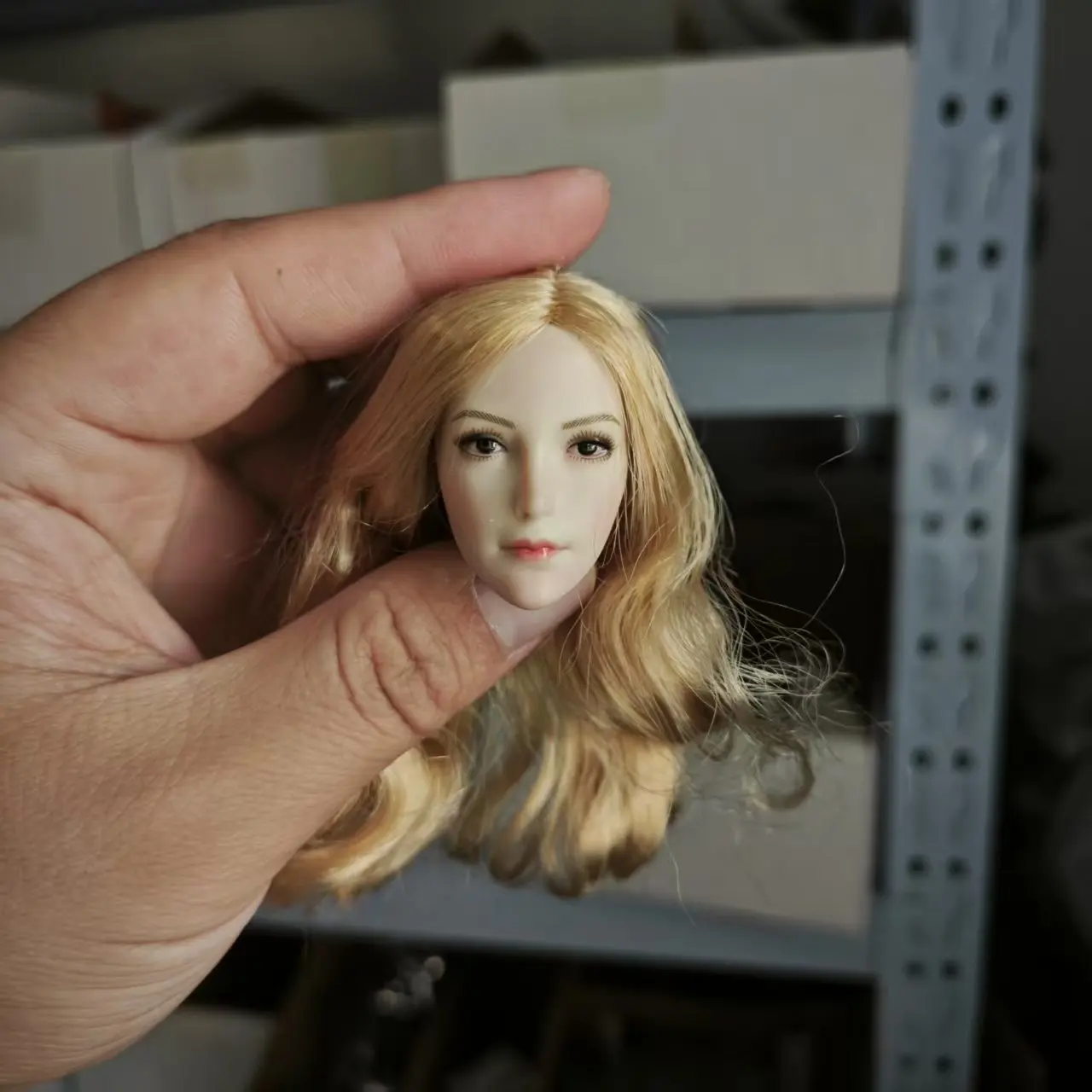 1/6 skala Weibliche Elf Ohren Kopf Sculpt Carving Modell Fit 12 "Soldat Blasse Haut Action Figur Körper Puppen SDH021 auf Lager