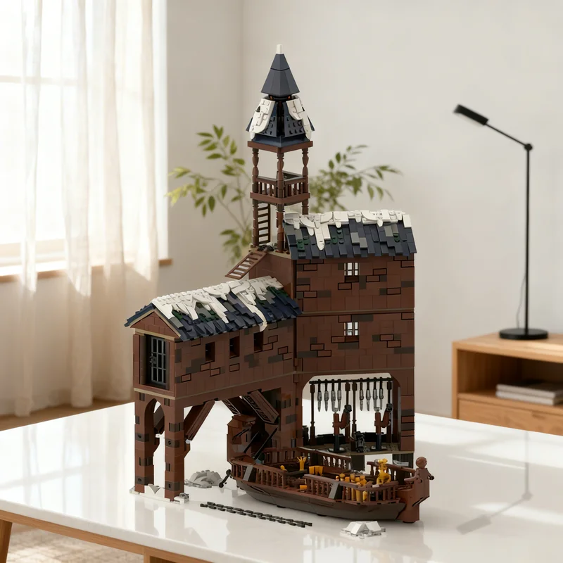 

2411 деталей MOC Эргарот, часть 3, 8. Модель-конструктор «Тюрьма» из «Властелина колец», креативный подарок, DIY, декор для демонстрации, премиум-класс для взрослых